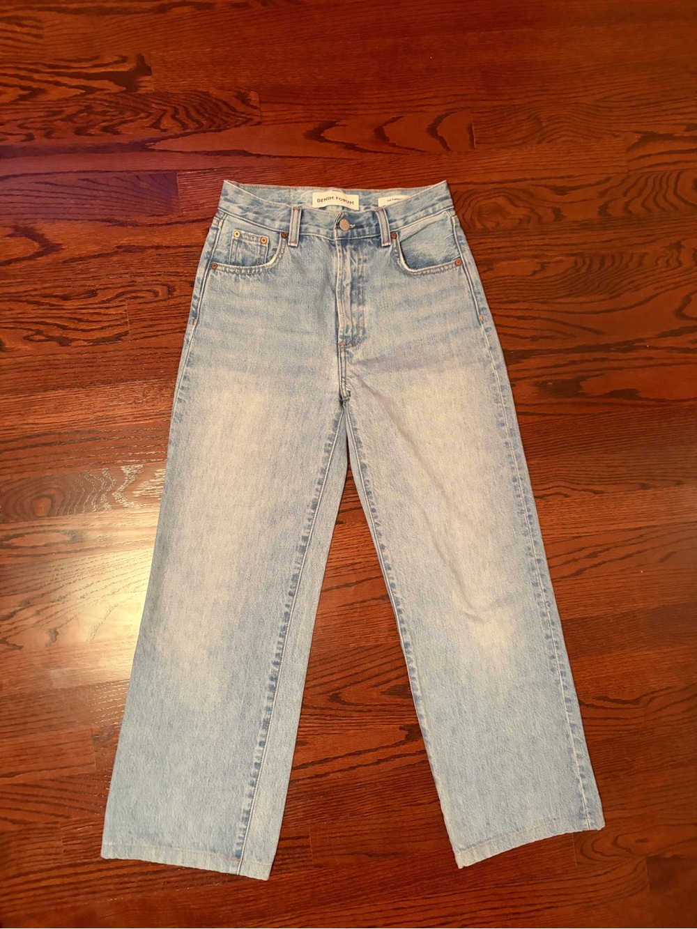 Denim Forum The Farah Hi-Rise Wide denim jeans Size 23